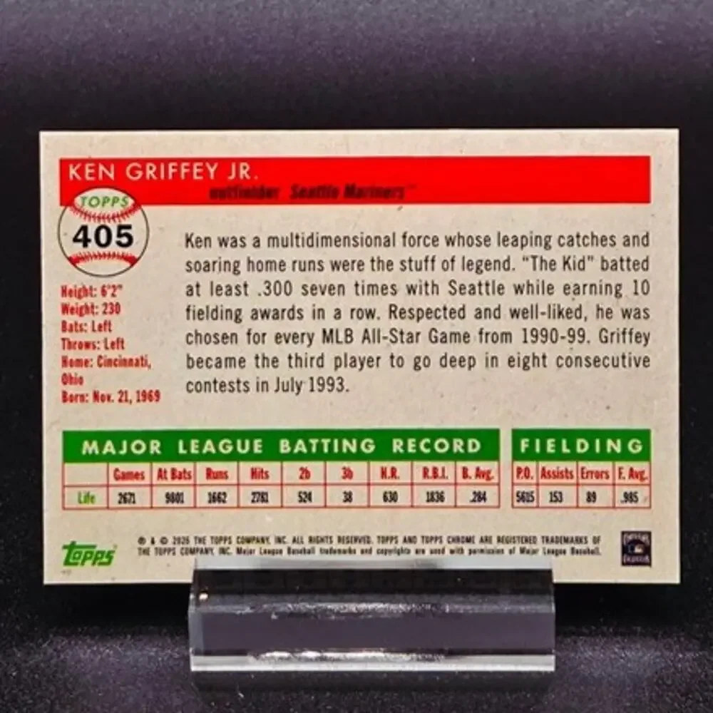 Ken Griffey Jr. SSP Image Variation Topps Chrome Seattle Mariners Star Case Hit